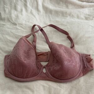 Stretch Lace Underwire Bra in Dusty Rose - Women Intimates, Convertible
